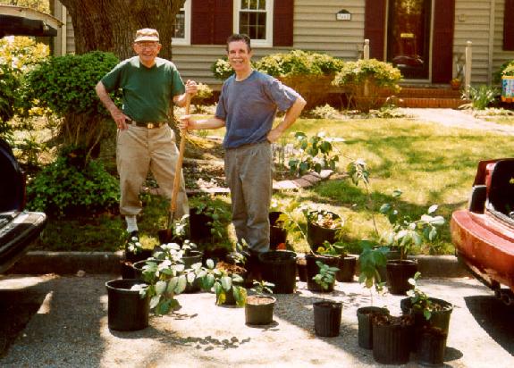 Bob and Eric Divide Seedlings 0403